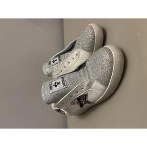 Simply Southern Women's Glitter and Snake Print Sneakers shoes size 6